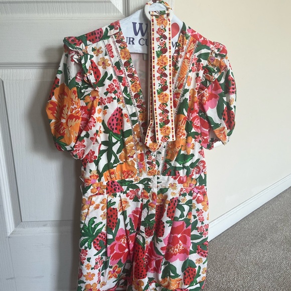 FARM Rio Floral Romper with Ruffle Sleeves - Picture 3 of 10